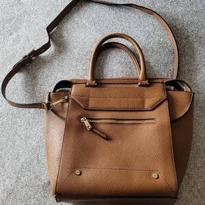 Brown leather Crossbody satchel handbag - Danielle Nicole